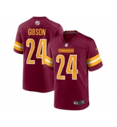 Men's Washington Commanders #24 Antonio Gibson 2022 Burgundy Game Stitched Jersey