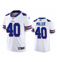 Men's Buffalo Bills #40 Von Miller White Royal Vapor Limited Football Jersey