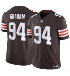 Men's Cleveland Browns #94 Mason Graham 2025 Draft F.U.S.E. Vapor Limited Football Stitched Jersey
