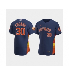 Men's Houston Astros #30 Kyle Tucker Navy 60th Anniversary Flex Base Stitched Baseball Jersey