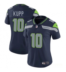 Women's Seattle Seahawks #10 Cooper Kupp Navy 2025 Vapor Limited Football Stitched Jersey(Run Small)
