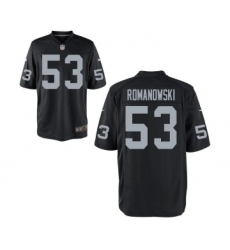 Men's Nike Oakland Raiders #53 Bill Romanowski Black Retired Player Jersey