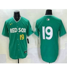 Men's Boston Red Sox #19 Roman Anthony Green 2025 City Connect Limited Jersey