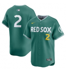 Men's Boston Red Sox #2 Alex Bregman Green 2025 City Connect Limited Stitched Baseball Jersey