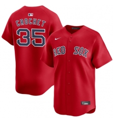 Men's Boston Red Sox #35 Garrett Crochet Red 2024 Alternate Limited Stitched Baseball Jersey