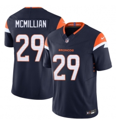 Men's Denver Broncos #29 Ja'Quan McMillan Navy F.U.S.E. Vapor Limited Football Stitched Jersey