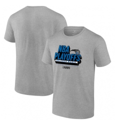 Men's Orlando Magic Heather Gray 2024 Playoffs Defensive Stance T-Shirt