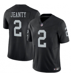 Men's Las Vegas Raiders #2 Ashton Jeanty Black 2025 F.U.S.E. Vapor Stitched Football Jerseys