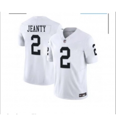 Mens Las Vegas Raiders #2 Ashton Jeanty White 2025 F.U.S.E. Vapor Stitched Football Jersey