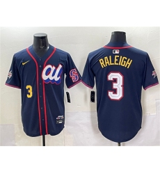 Men's American League #3 Cal Raleigh Navy 2025 All-Star Edition Limited Stitched Baseball Jersey