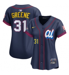 Women's American League #31 Riley Greene Navy 2025 All-Star Edition Limited Stitched Baseball Jersey(Run Small)