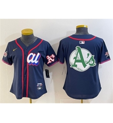 Youth American League Oakland Athletics Team Big Logo Navy 2025 All-Star Edition Limited Stitched Baseball Jersey