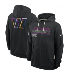 Men's Washington Commanders Black 2025 Crucial Catch Dri-FIT Hoodie