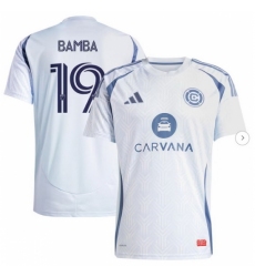 Men's Chicago Fire Jonathan Bamba adidas Light Blue 2025 The Municipal Kit Replica Player Jersey