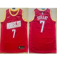 Men's Houston Rockets #7 Kevin Durant Red Classic Swingman Jersey