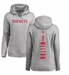 NBA Women's Nike Houston Rockets #0 De'Anthony Melton Ash Backer Pullover Hoodie