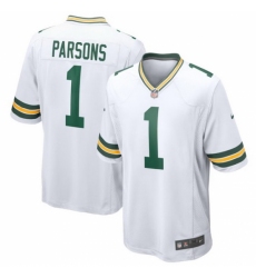 Women's Green Bay Packers Micah Parsons #1 White Nike F U S E Stitched NFL Jersey