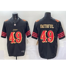 Men's San Francisco 49ers #49 Faithful Black 2025 F.U.S.E. “Rivalries” Vapor Limited Stitched Football Jersey