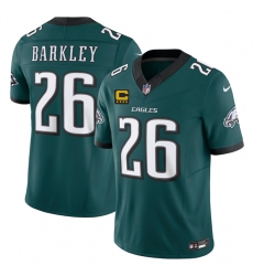 Men's Philadelphia Eagles #26 Saquon Barkley Green 2025 F.U.S.E. With 4-Star C Vapor Untouchable Limited Stitched Football Jersey