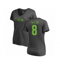 Football Women's Seattle Seahawks #8 Jamar Taylor Ash One Color T-Shirt