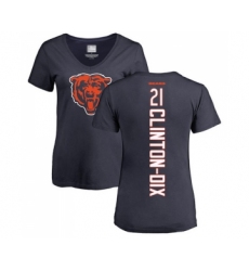 Football Women's Chicago Bears #21 Ha Clinton-Dix Navy Blue Backer T-Shirt
