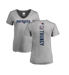 Football Women's New England Patriots #62 Joe Thuney Navy Blue Backer T-Shirt