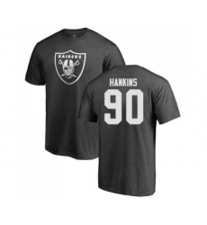 Football Oakland Raiders #90 Johnathan Hankins Ash One Color T-Shirt