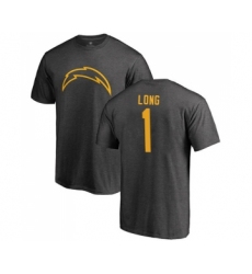 Football Los Angeles Chargers #1 Ty Long Ash One Color T-Shirt