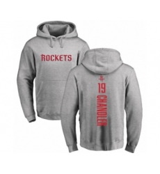 Basketball Houston Rockets #19 Tyson Chandler Ash Backer Pullover Hoodie