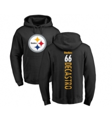 Football Pittsburgh Steelers #66 David DeCastro Black Backer Pullover Hoodie