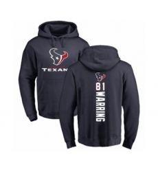 Football Houston Texans #81 Kahale Warring Navy Blue Backer Pullover Hoodie