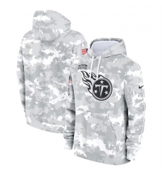 Men's Tennessee Titans 2024 Arctic Camo Salute To Service Club Fleece Pullover Hoodie