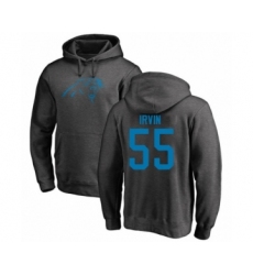 Football Carolina Panthers #55 Bruce Irvin Ash One Color Pullover Hoodie