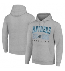 Men's Carolina Panthers Gray Throwback Logo Pullover Hoodie