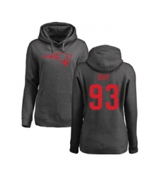 Football Women's New England Patriots #93 Lawrence Guy Ash One Color Pullover Hoodie