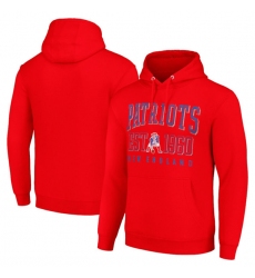 Men's New England Patriots Red Pullover Hoodie