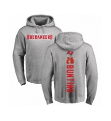 Football Tampa Bay Buccaneers #26 Sean Bunting Ash Backer Pullover Hoodie