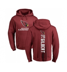 Football Arizona Cardinals #76 Marcus Gilbert Maroon Backer Pullover Hoodie