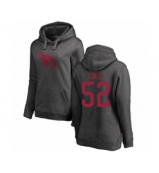 Football Women's Arizona Cardinals #52 Mason Cole Ash One Color Pullover Hoodie