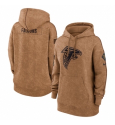Women's Atlanta Falcons Nike Brown 2023 Salute to Service Pullover Hoodie