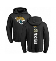Football Jacksonville Jaguars #30 Ryquell Armstead Black Backer Pullover Hoodie
