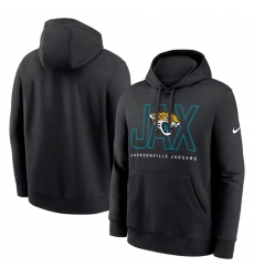 Men's Jacksonville Jaguars Black Busted Play Club Fleece Pullover Hoodie