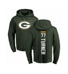 Football Green Bay Packers #77 Billy Turner Green Backer Hoodie