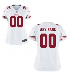 Women's San Francisco 49ers Nike White Custom Game Jersey