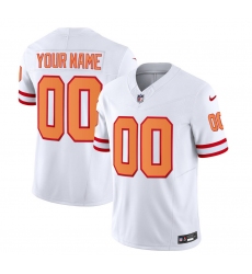 Men's Tampa Bay Buccaneers Active Player Custom 2023 F.U.S.E. White Throwback Limited Football Stitched Jersey