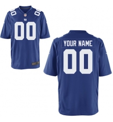 Youth New York Giants Nike Royal Custom Game Jersey