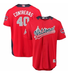 Youth Majestic Chicago Cubs #40 Willson Contreras Game Red National League 2018 MLB All-Star MLB Jersey