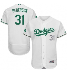 Men's Majestic Los Angeles Dodgers #31 Joc Pederson White Celtic Flexbase Authentic Collection MLB Jersey