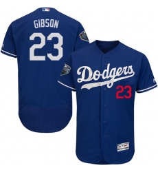 Men's Majestic Los Angeles Dodgers #23 Kirk Gibson Royal Blue Flexbase Authentic Collection 2018 World Series MLB Jersey