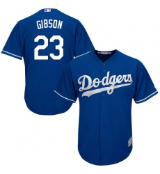 Youth Majestic Los Angeles Dodgers #23 Kirk Gibson Replica Royal Blue Alternate Cool Base MLB Jersey
